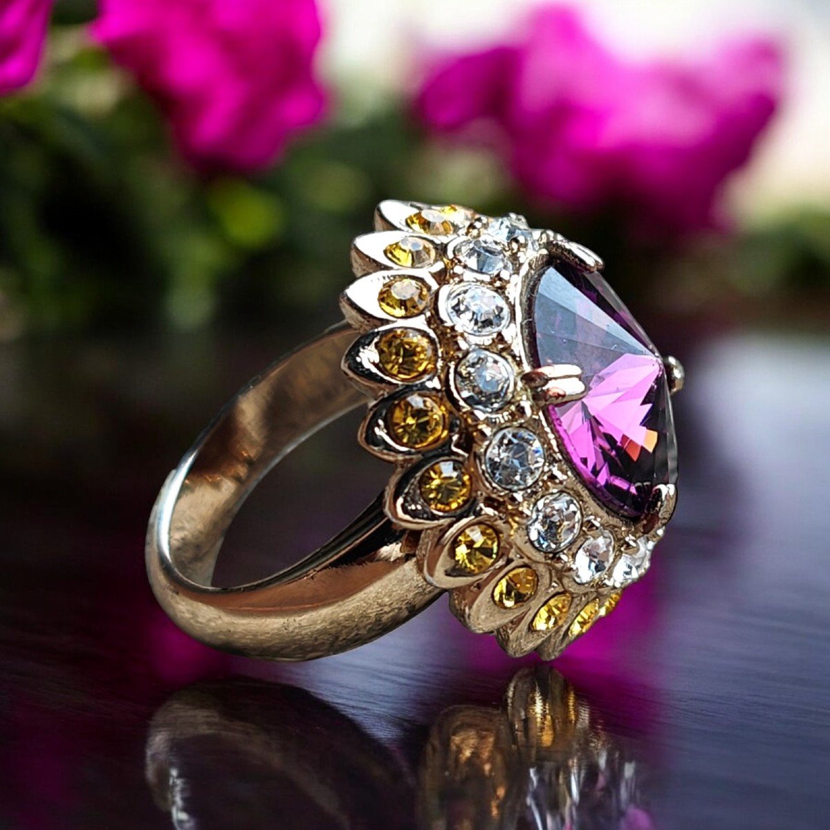 Vintage Dome Fashion Ring By Etro-photo-1