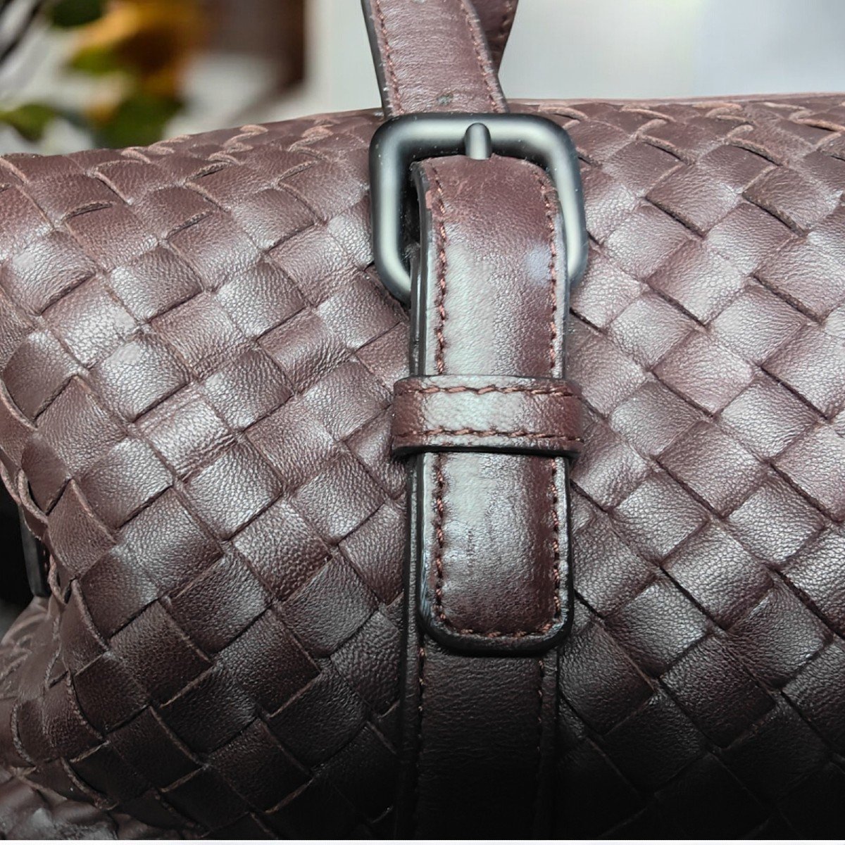 Sac à Main En Cuir Bottega Veneta "montaigne" Marron Tressage Classique-photo-1