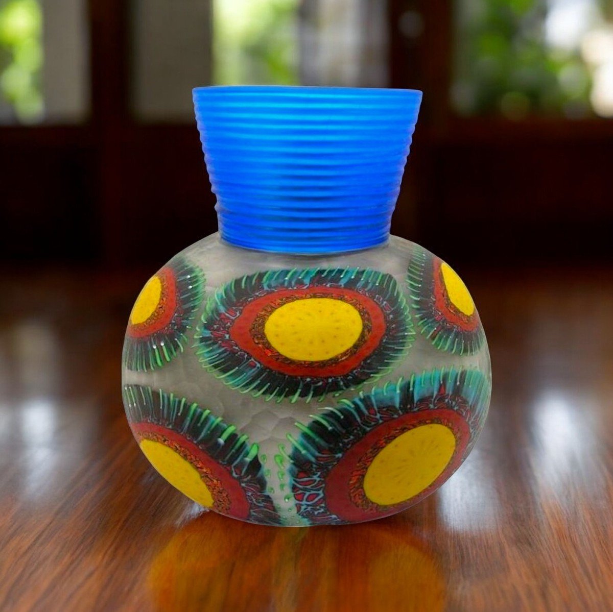 Salvadore Studio Edition Glass Art Murano Vase - One Of A Kind - Opera Unica-photo-2