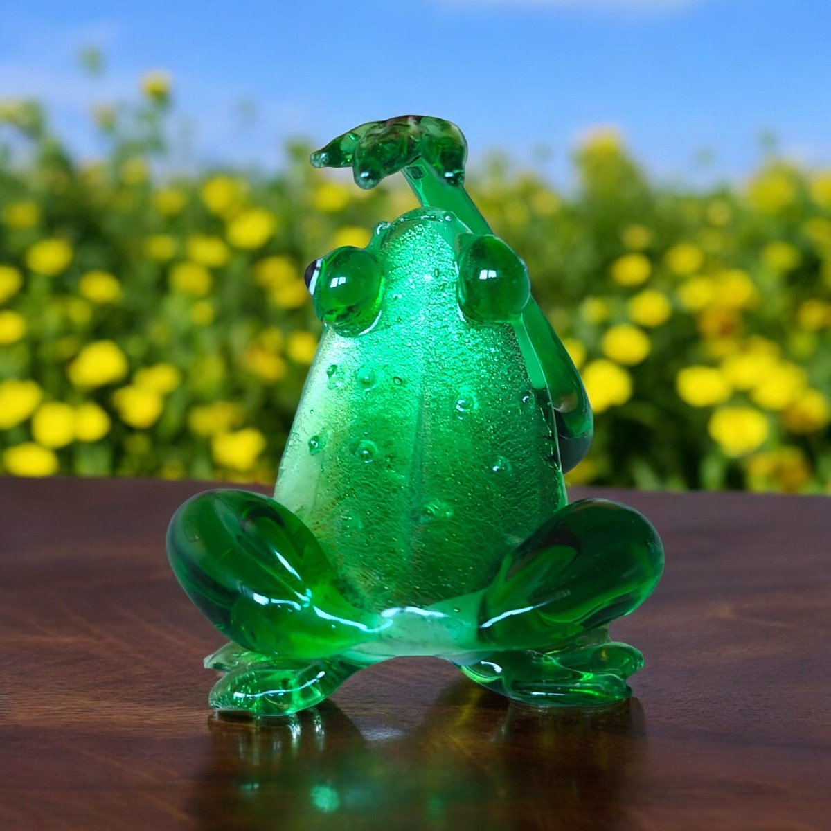 Grenouille En Verre De Murano. Avem Années 1960-photo-1