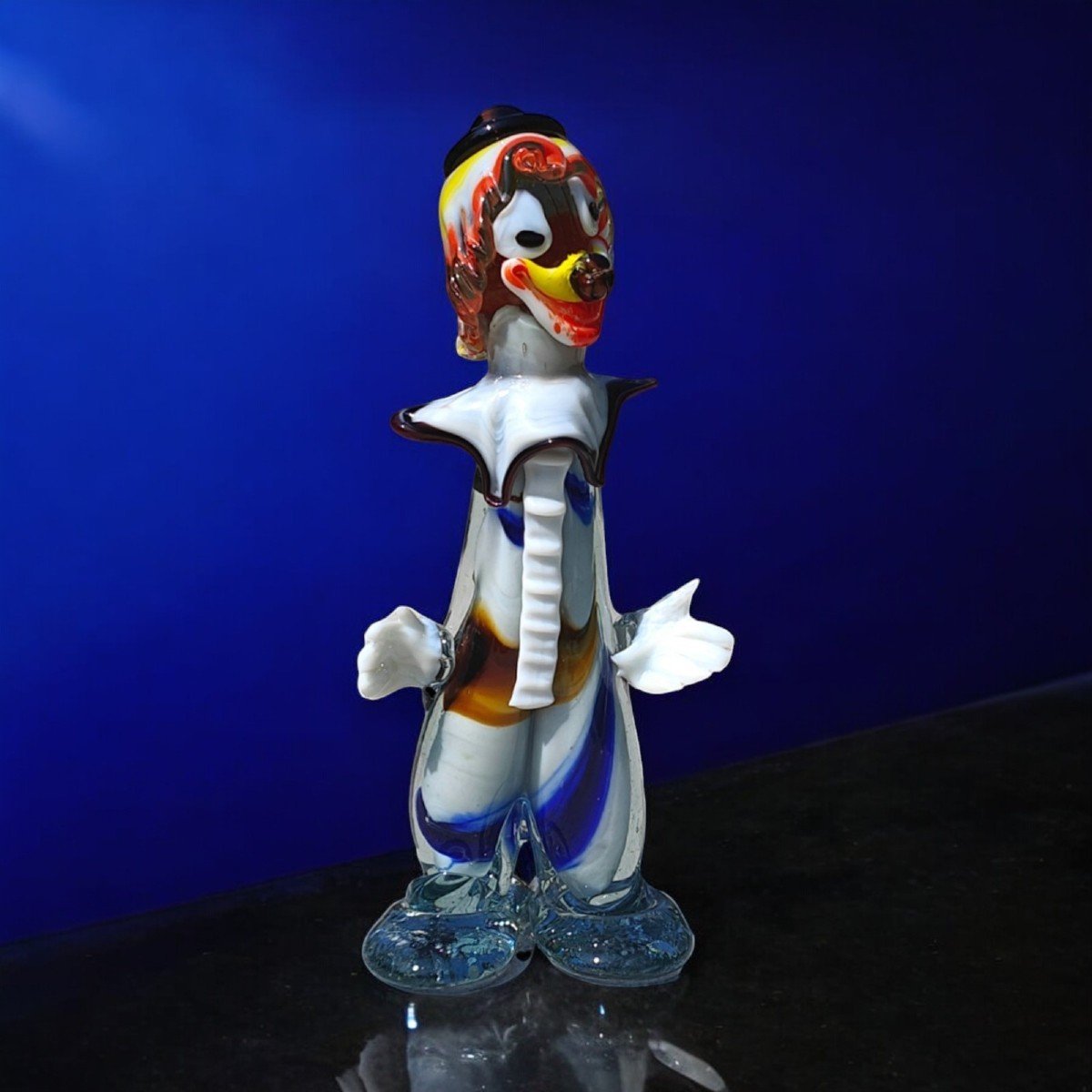 Grand Clown En Verre De Murano, Vers 1950