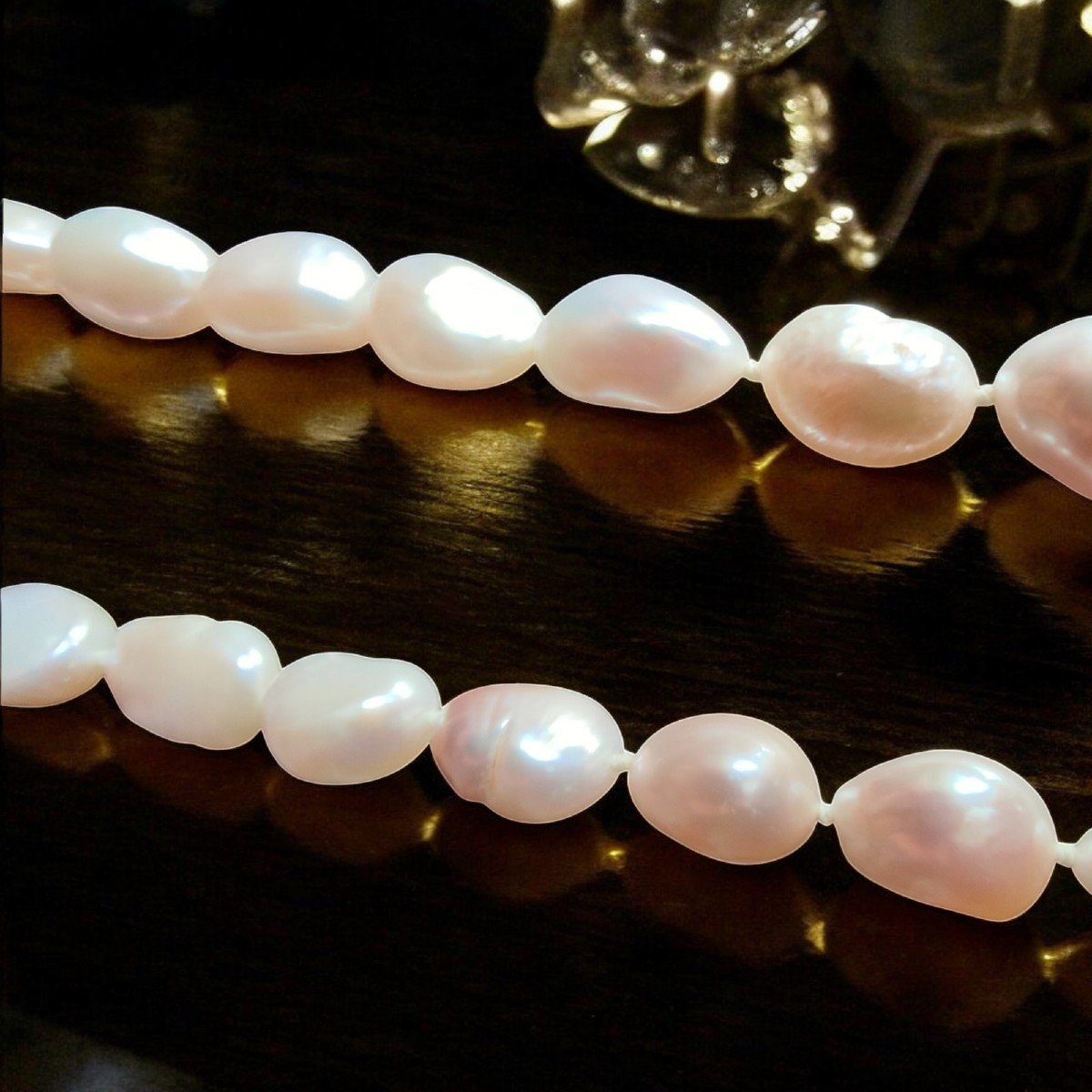 Short Baroque Freshwater Pearl Necklace With 18k Gold Clasp-photo-1