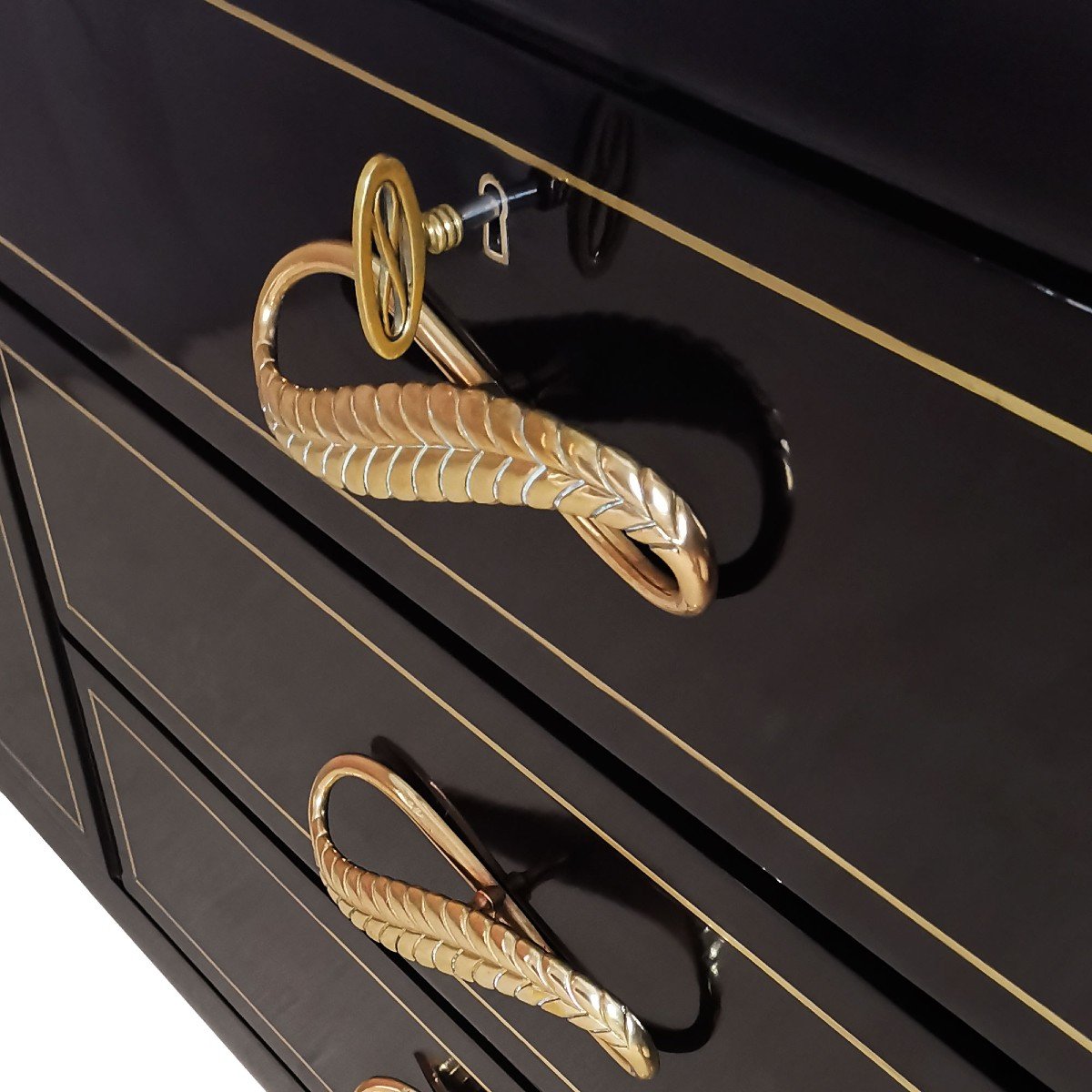 Sideboard-chest Of Drawers In Solid  Wood - Italy 1940-photo-4