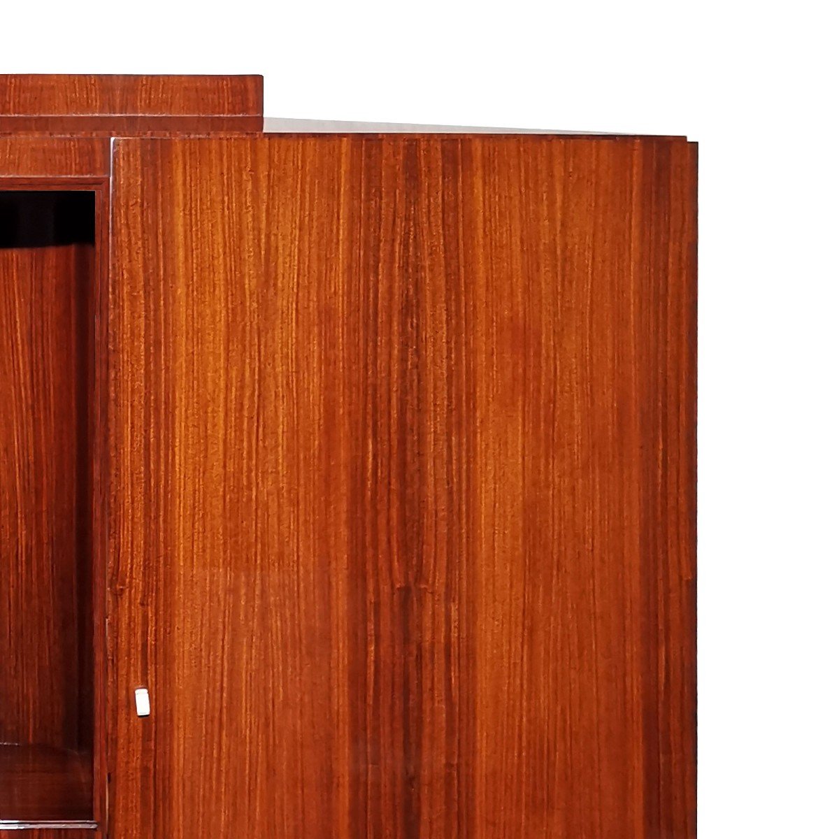 Art Deco Storage Cabinet-bookcase  In Solid Mahogany - France 1930-photo-5