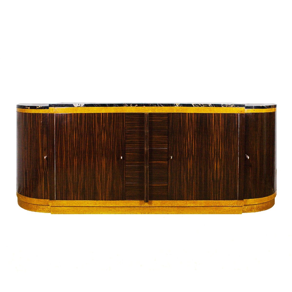 Curved Art Deco Sideboard By Jean Fauré – France 1930