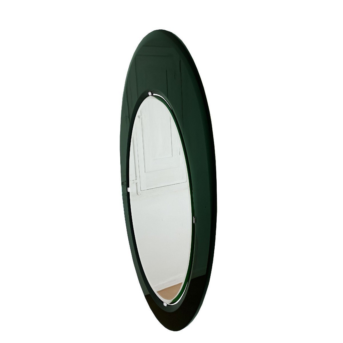 Large Oval Mirror Attributed To Fontana Arte – 1960-photo-2