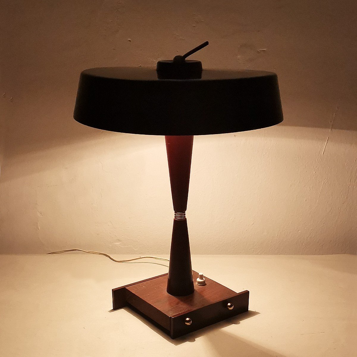 Small Table Lamp By Stilux Milano- Italy 1950-photo-5