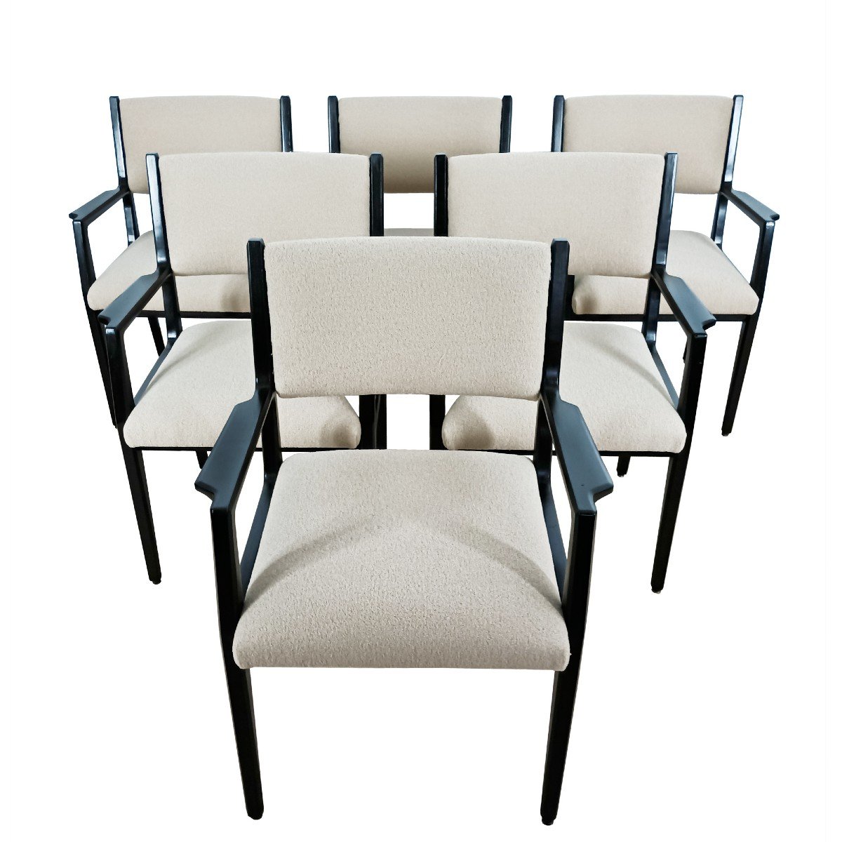 Suite Of 6 “bridge” Armchairs – Vittorio Dassi 1960