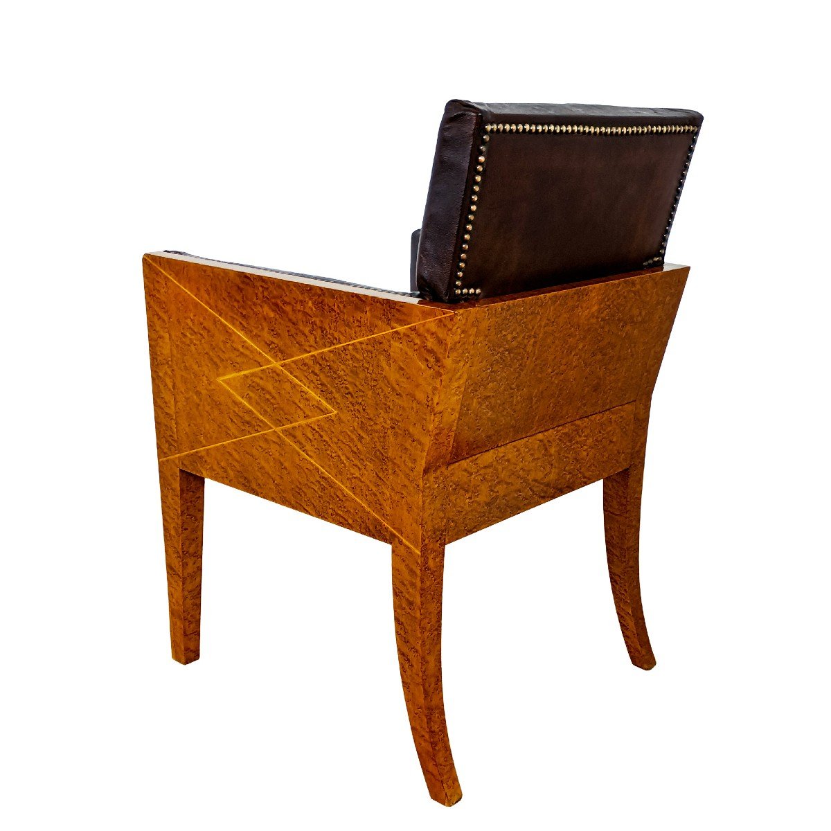 Bureau Cubiste Et Son Fauteuil Art Déco – France 1930-photo-6