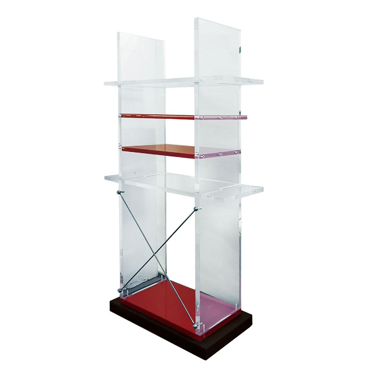 Pair Of Plexiglass Bookcases – Italy 1980-photo-4