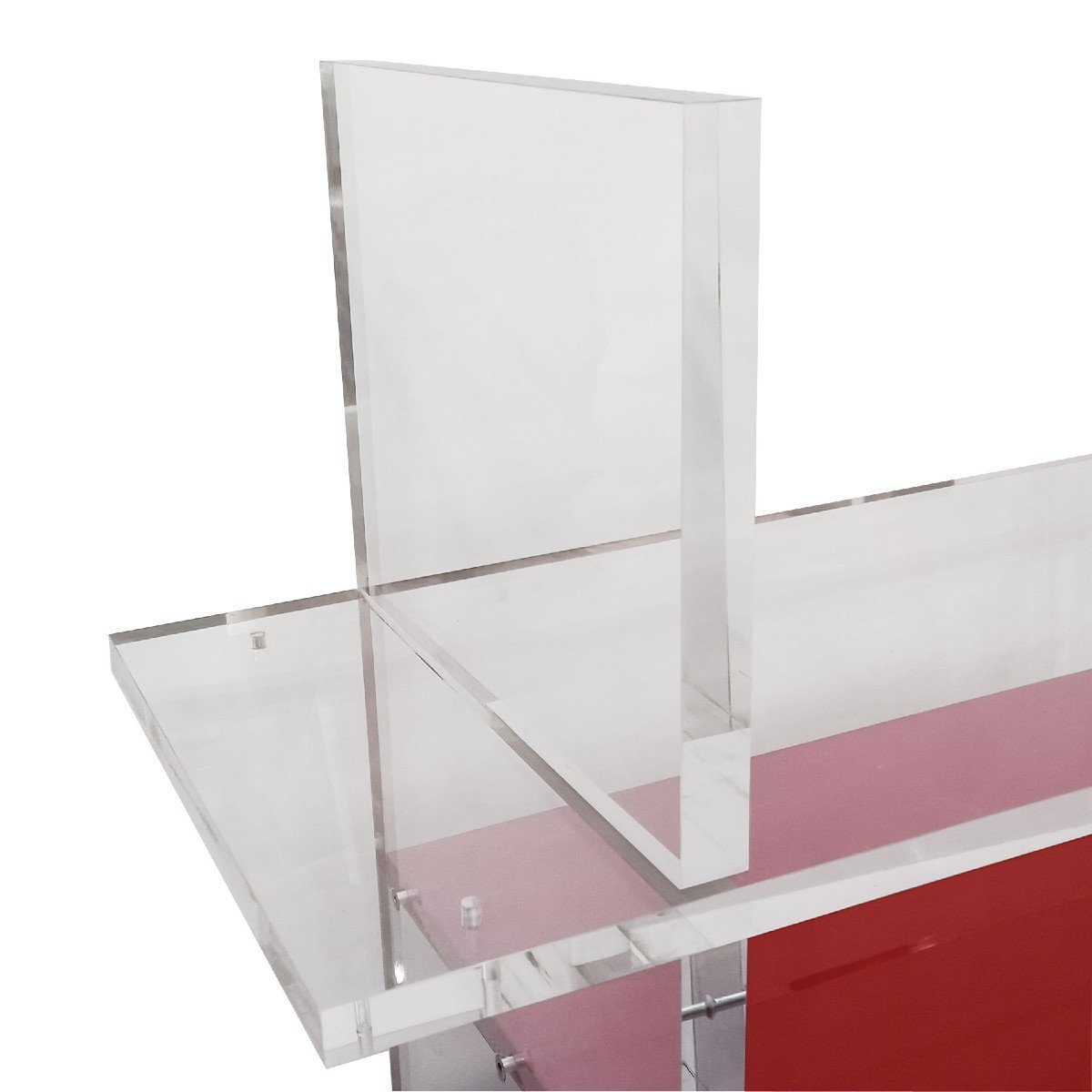 Pair Of Plexiglass Bookcases – Italy 1980-photo-2