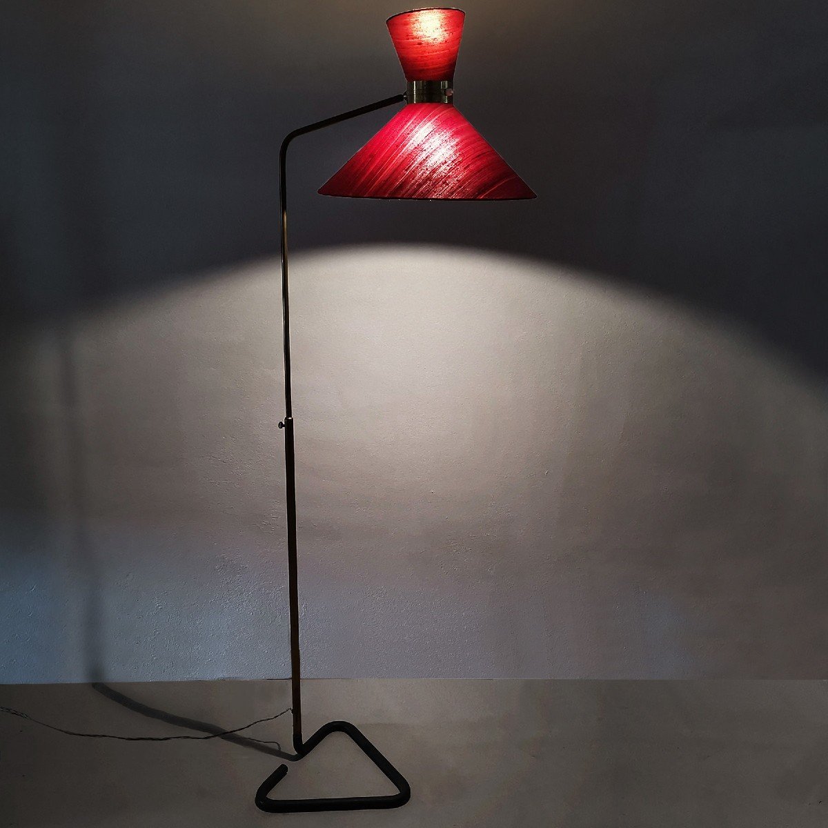 Grand Lampadaire Diabolo Par Lunel – 1950-photo-7