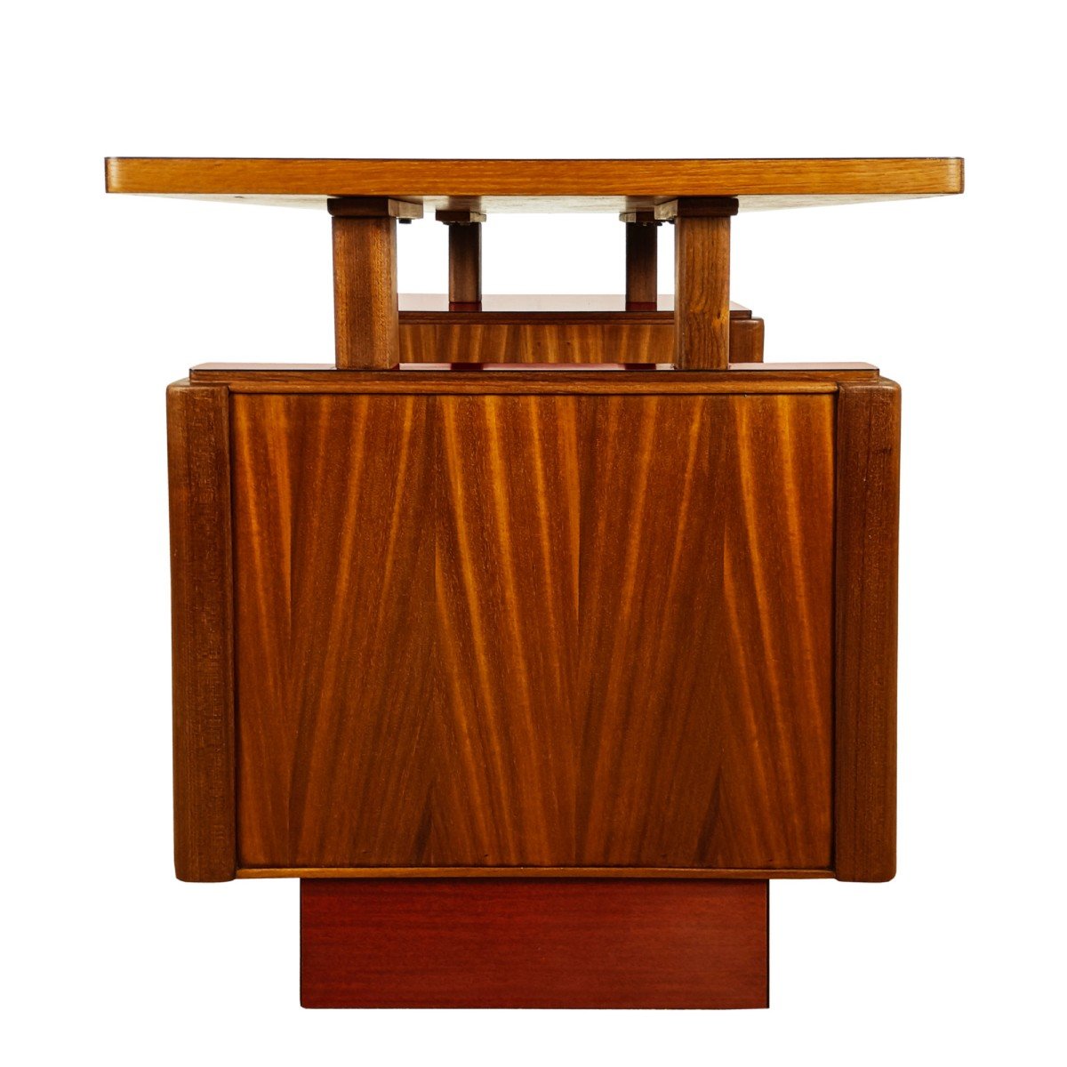 Small Desk In Solid Sapele – France 1960-photo-3