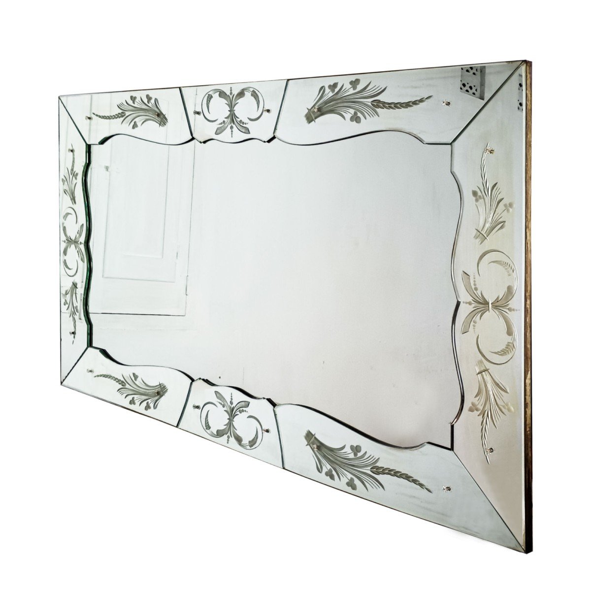 Large Acid Etched Mirror – France 1940-photo-2