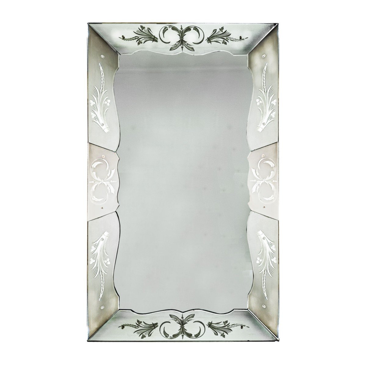 Large Acid Etched Mirror – France 1940-photo-3