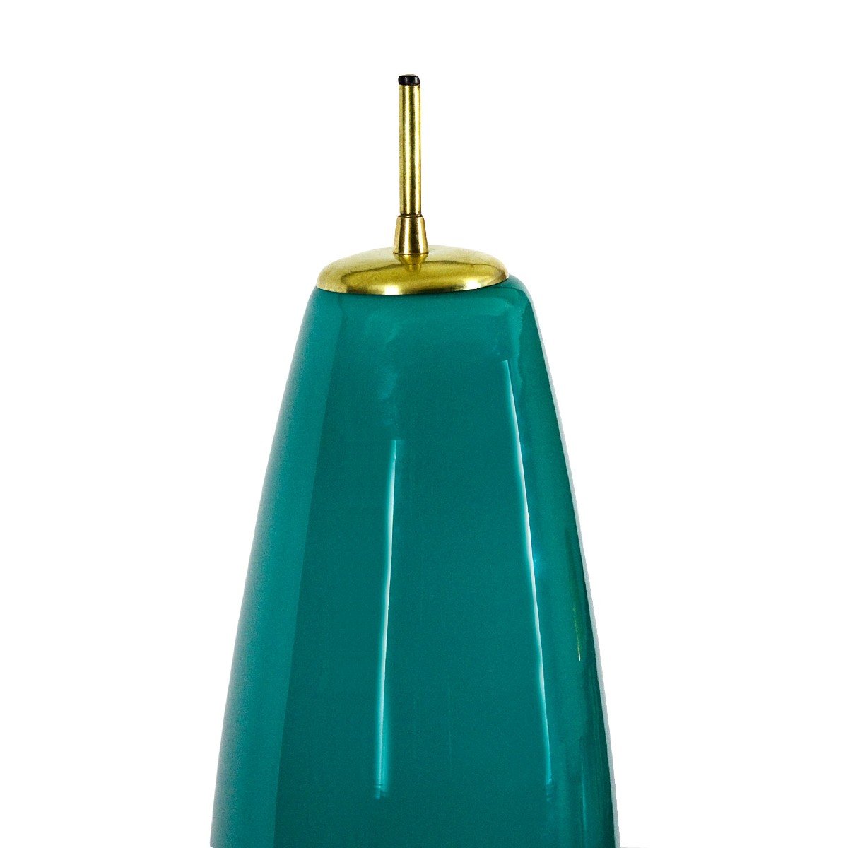 Turquoise Tripod Floor Lamp – Italy 1960-photo-4