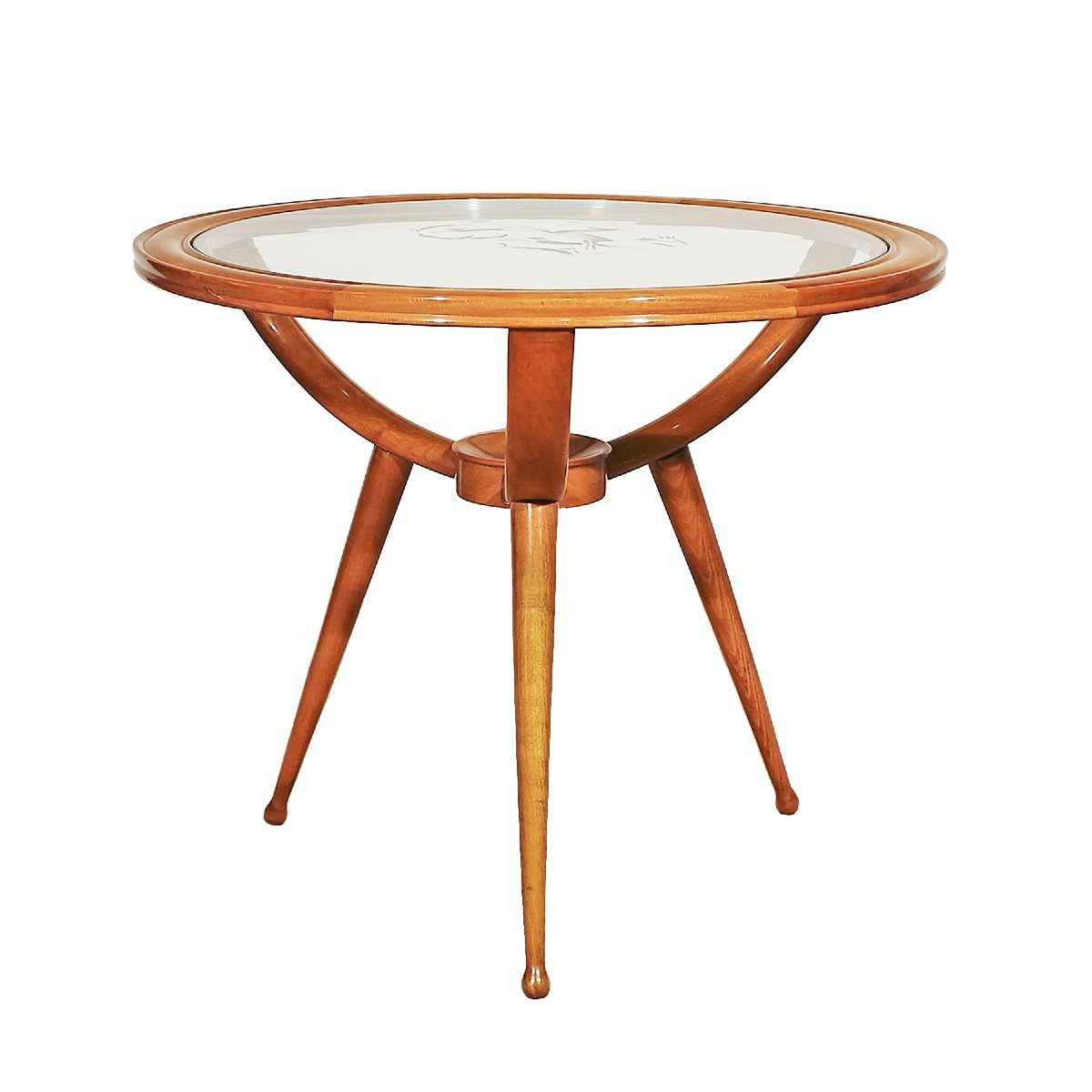 Tripod Round Coffee Table – Italy 1940-photo-2