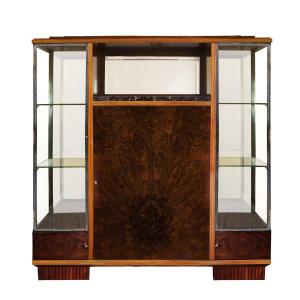 Grand Meuble-vitrine Art Déco à Structure En Bois, Entièrement Démontable - France 1925