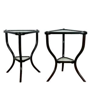 Pair Of Thonet Side Tables - Vienna 1904