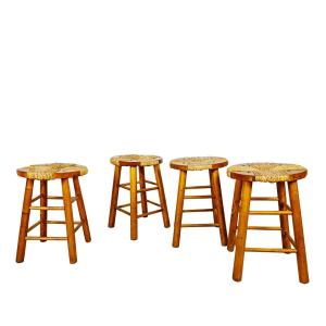 Set Of 4 Stools – Spain 1970