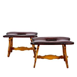 Pair Of Small Benches – Spain 1960