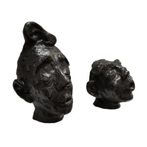 Pair Of Character Heads – France