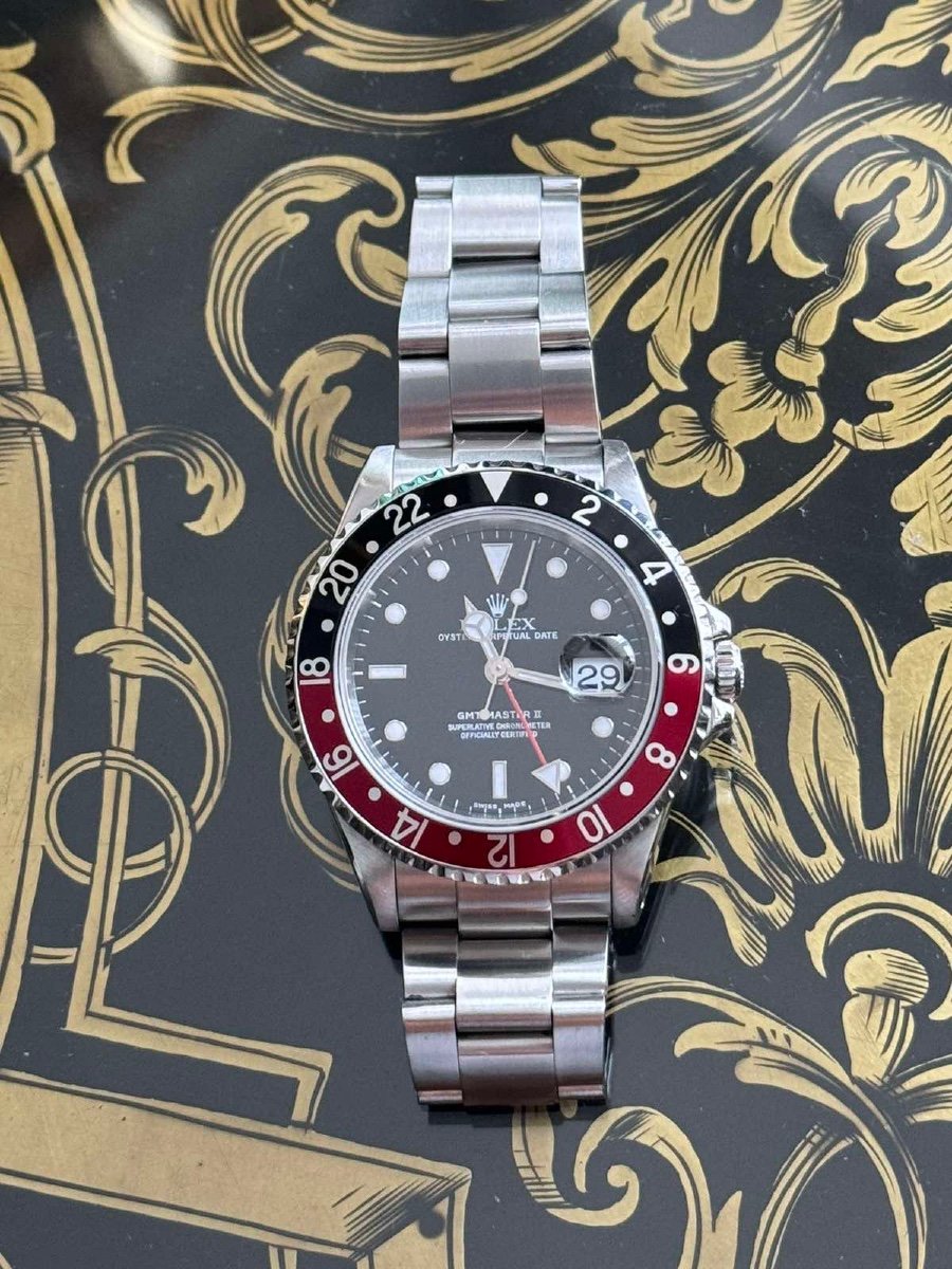 Rolex Gmt Master II Coca Cola 2003 Parfait état 40mm-photo-3