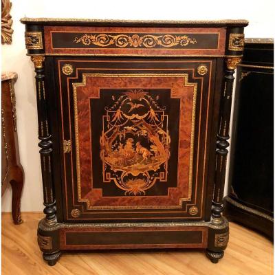 French Cabinet Napoleon III In Marquetry