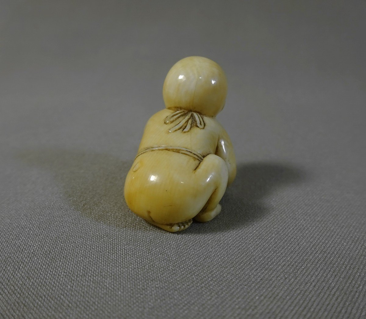 By Tomomasa, Japan Edo Period, (1630-1868) Netsuke Depicting A Boy Playing With A Turtle, Mid-19th Century-photo-4