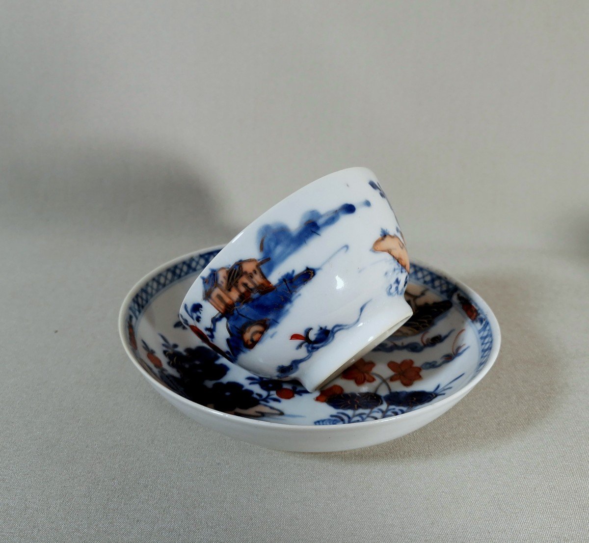 China Compagnie Des Indes, Porcelain Sorbet Bowls, Qianlong Period,  In Imari Japanese Style-photo-4