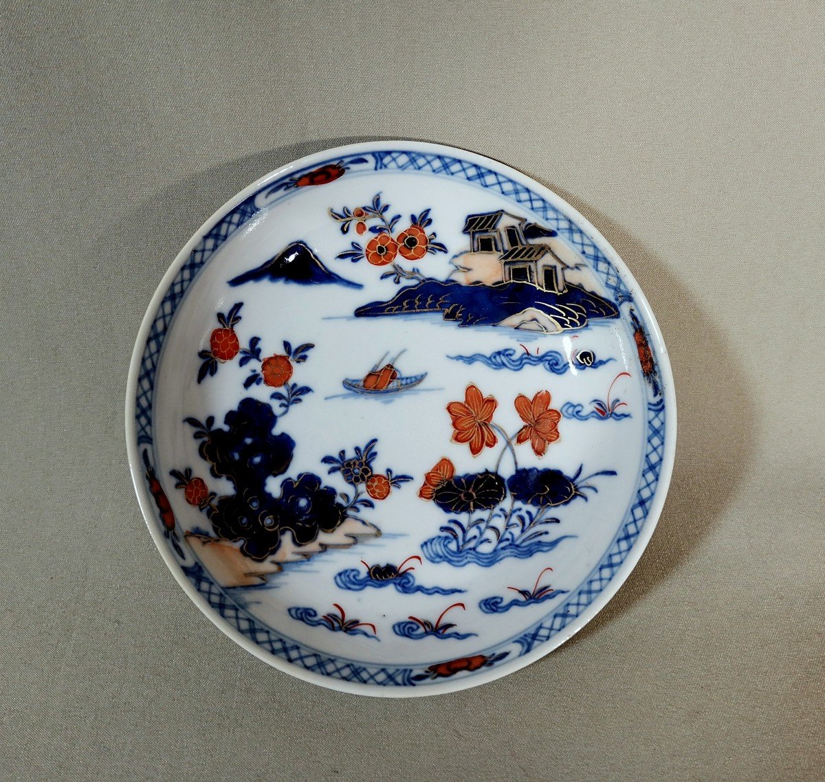 China Compagnie Des Indes, Porcelain Sorbet Bowls, Qianlong Period,  In Imari Japanese Style-photo-2