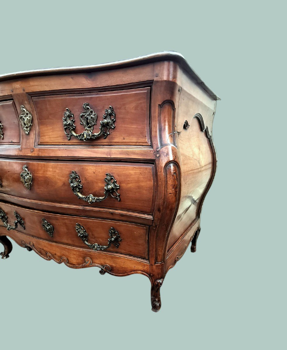 18th Century Bordeaux Chest Of Drawers In Cherry Wood -photo-2