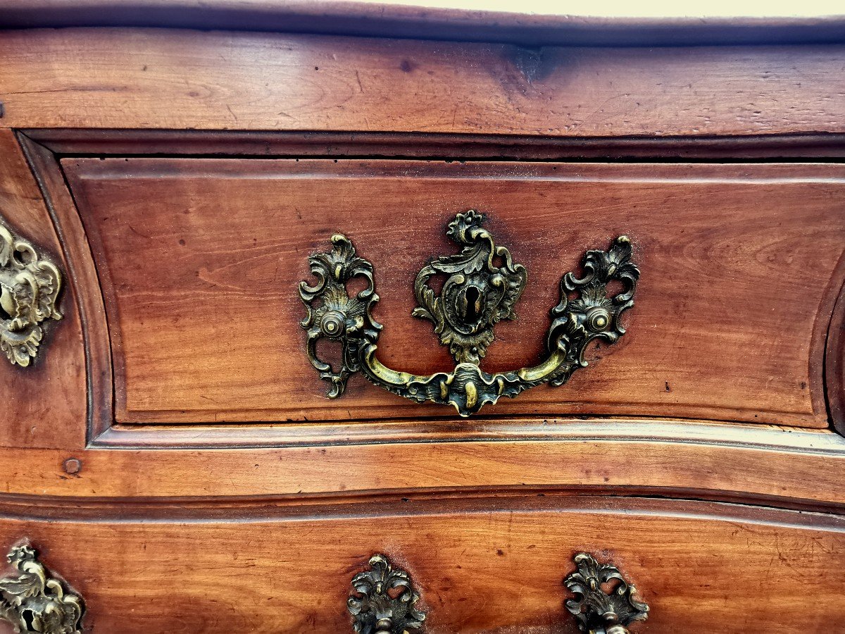 18th Century Bordeaux Chest Of Drawers In Cherry Wood -photo-8