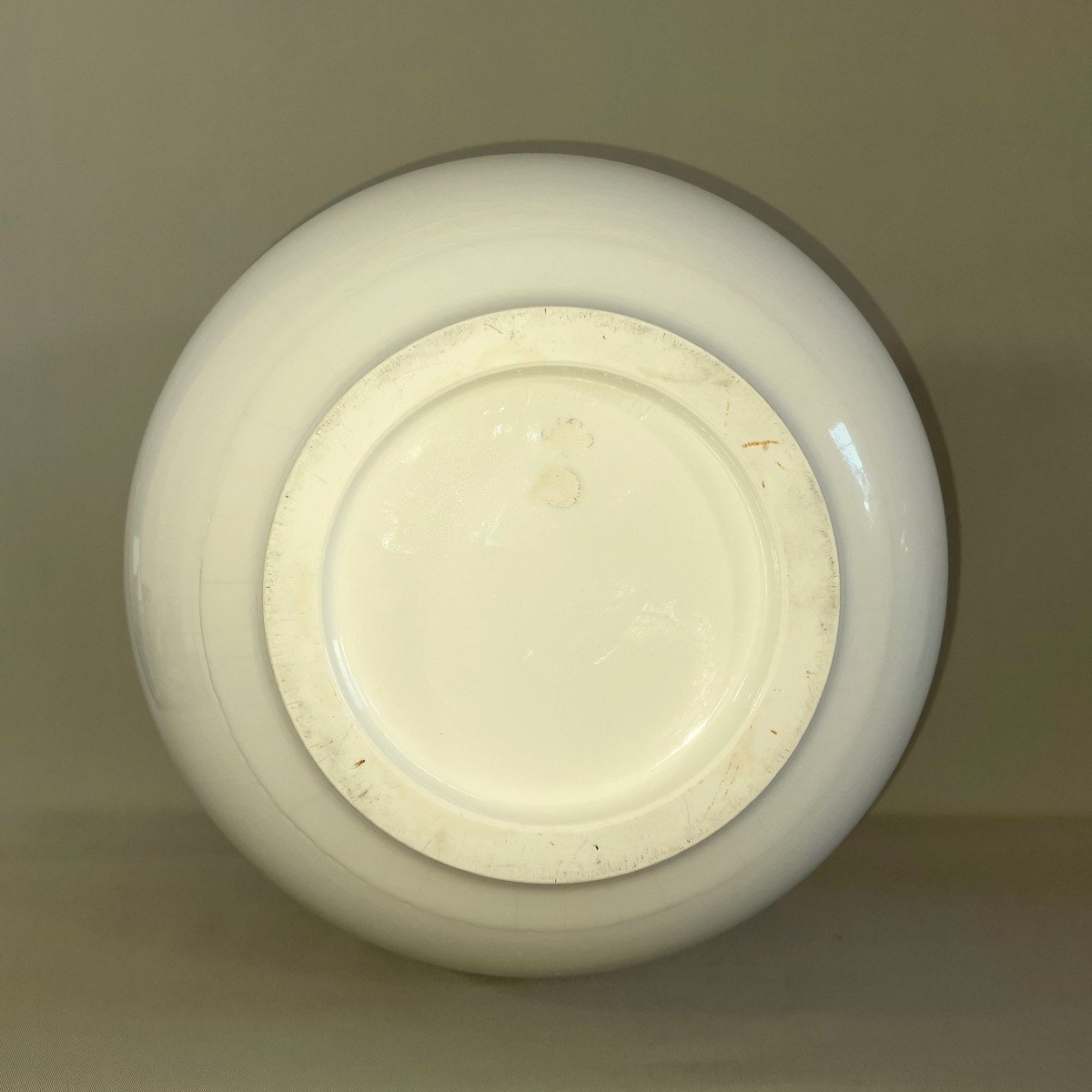 Manufacture De Sèvres, Félix Aubert N°18, Art Deco Vase 1920 With Cracked Ivory White Glaze -photo-3