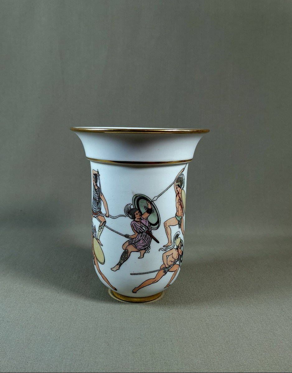 Vase Néo Grec, Hill Pottery, Sir James Duke & John Sherriff Hill, Angleterre Staffordshire-photo-3