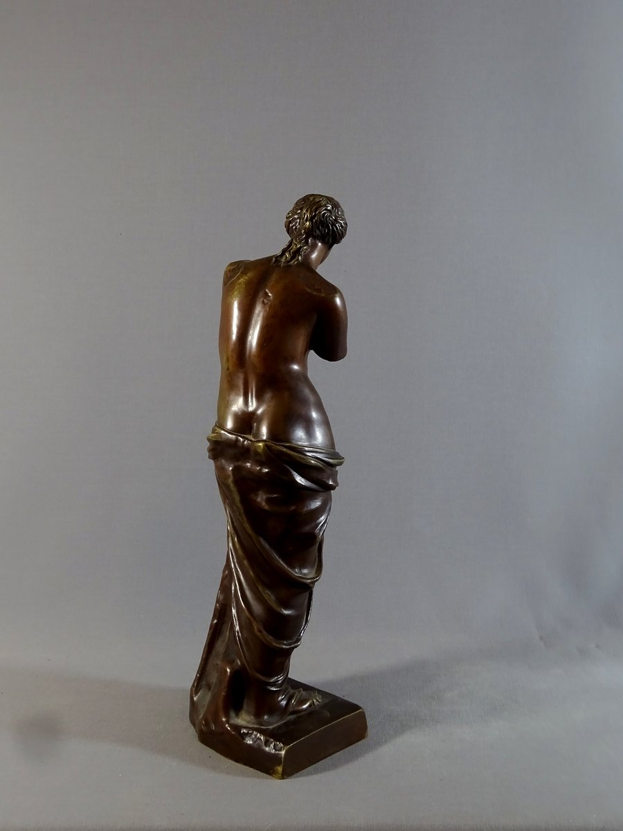 The Venus De Milo Sculpture, Beautiful Bronze Edition From 19th Century-photo-4