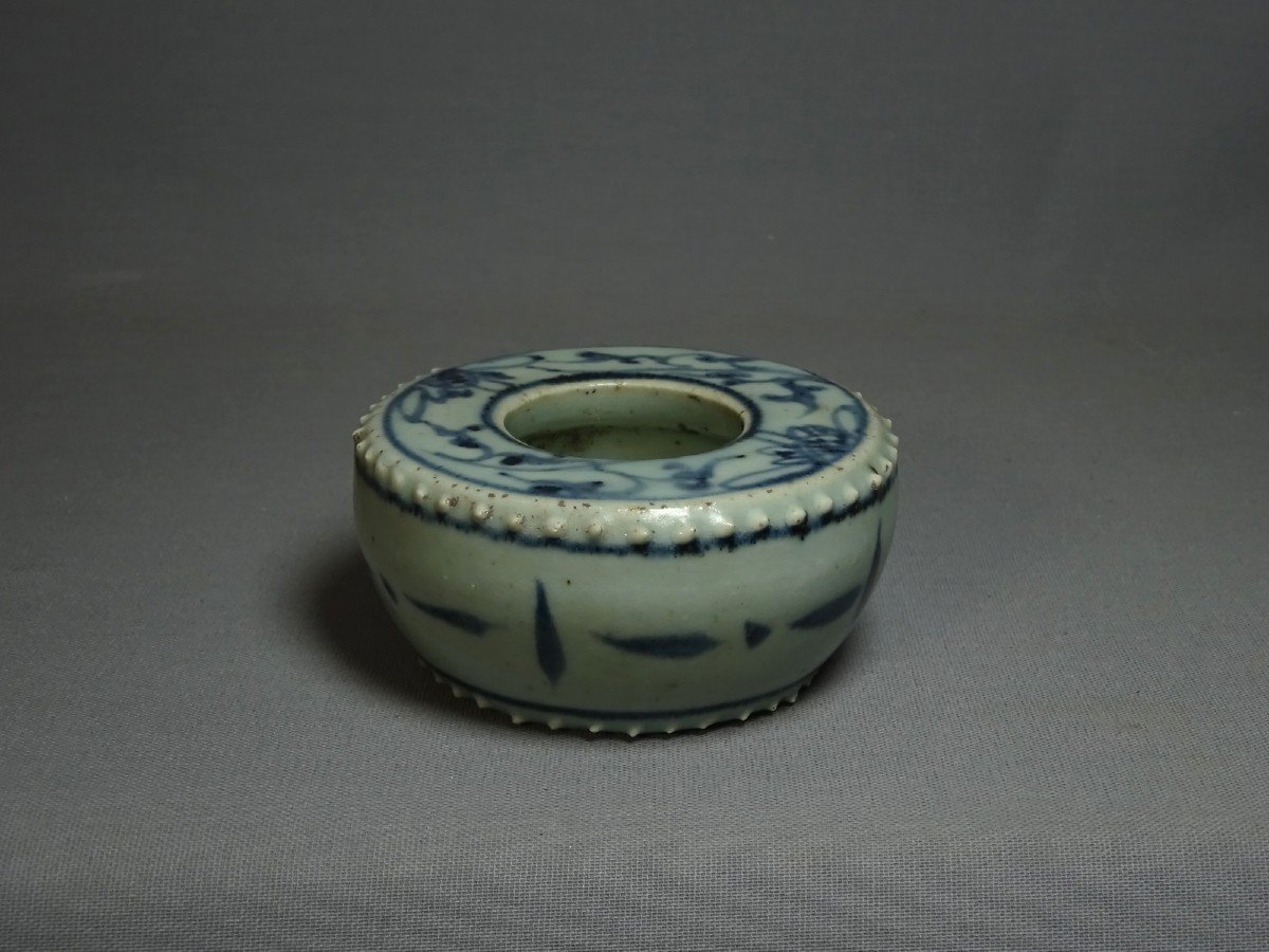 Pot Lave Pinceaux en Porcelaine De Chine, Dynastie Des Ming, Beau Grès de Porcelaine à Glaçure Céladon-photo-7