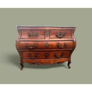 Commode Bordelaise d'Epoque XVIIIe en Bois de Cerisier 