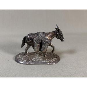 Maison Plata Meneses, Small Donkey Pike Holder Of Very High Quality Of Execution, 19th Century