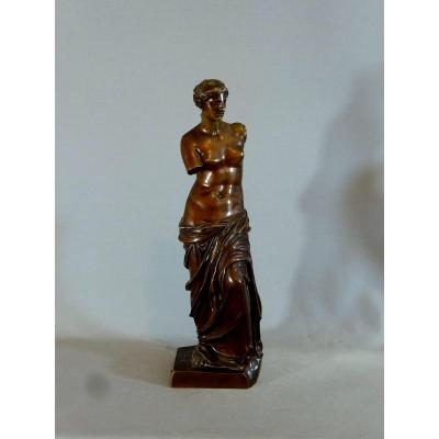 The Venus De Milo Sculpture, Beautiful Bronze Edition From 19th Century