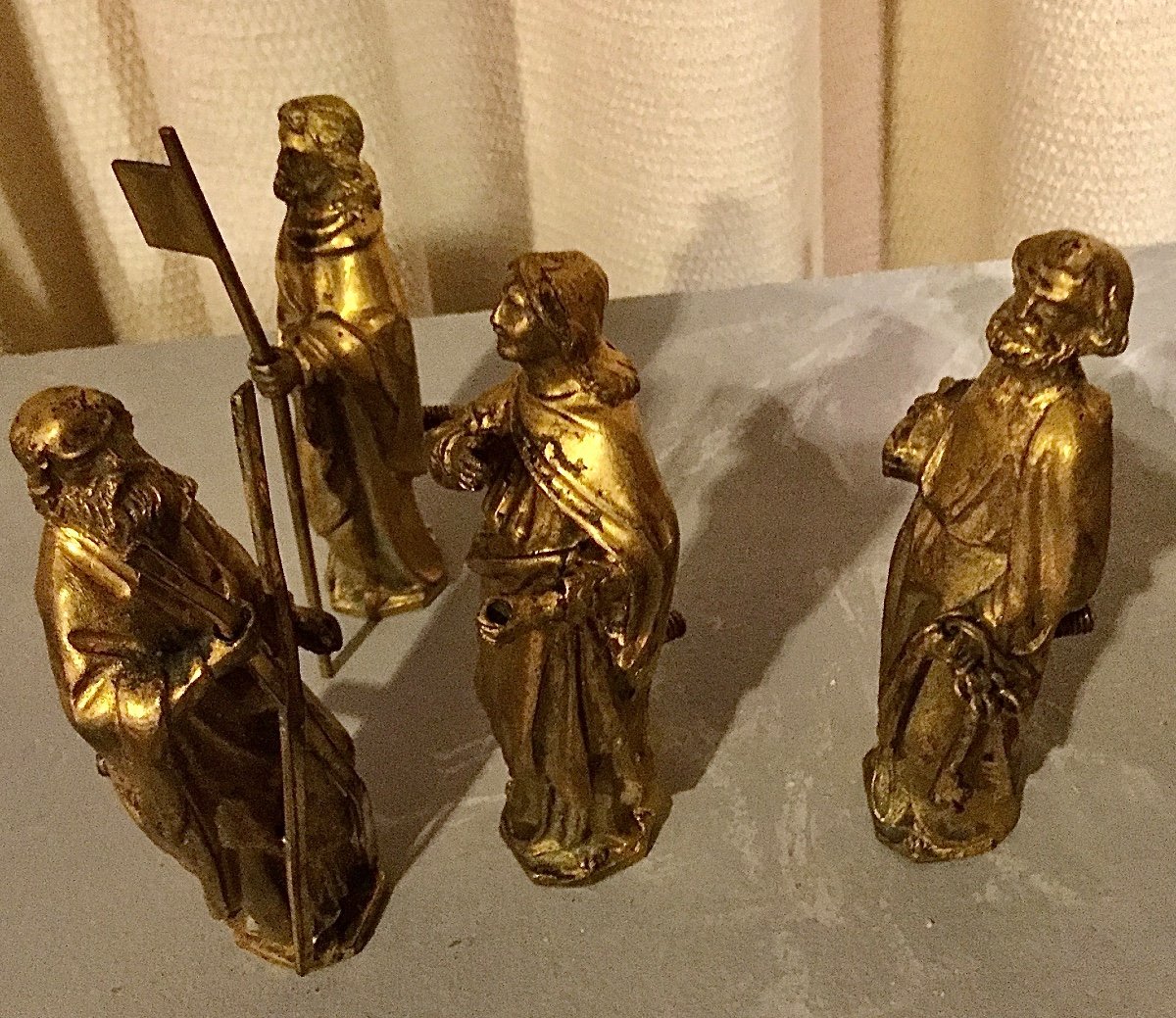 The Twelve Apostles In Gilt Bronze, Ancient Applications Of A Reliquary Hunt, 18th Century-photo-4