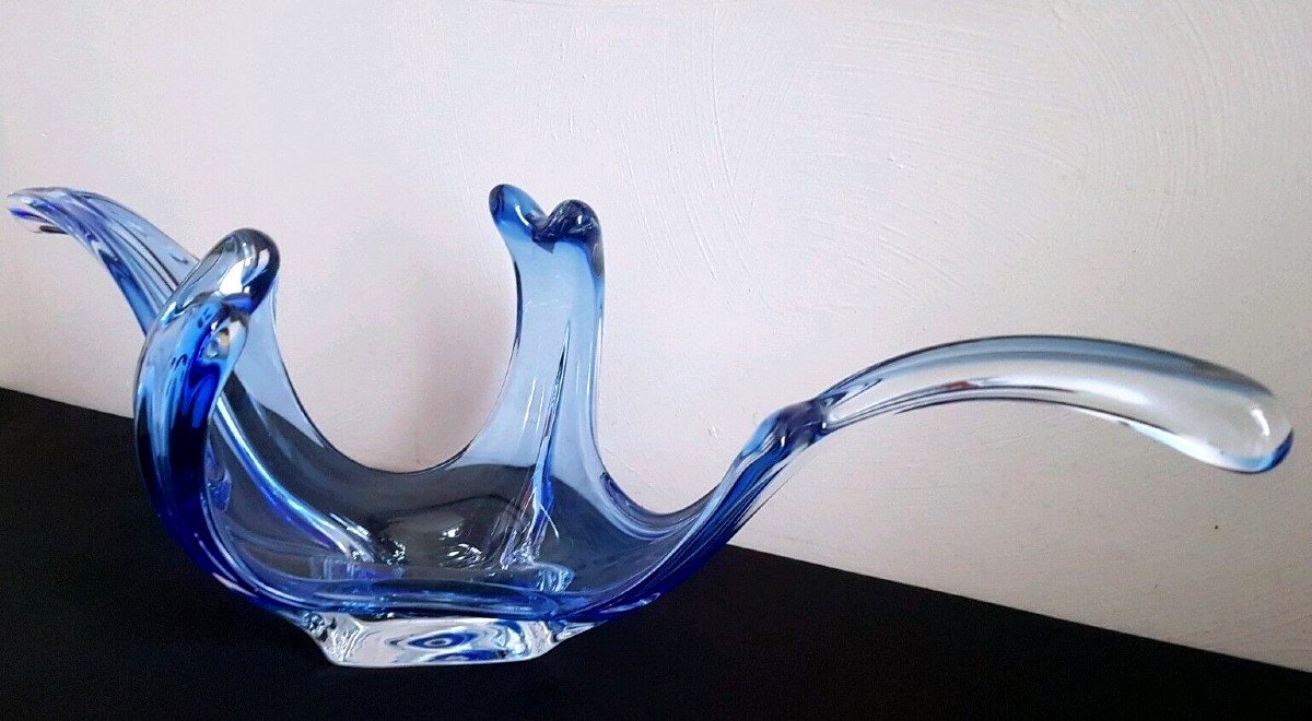 Grande coupe  en verre de Murano-photo-3