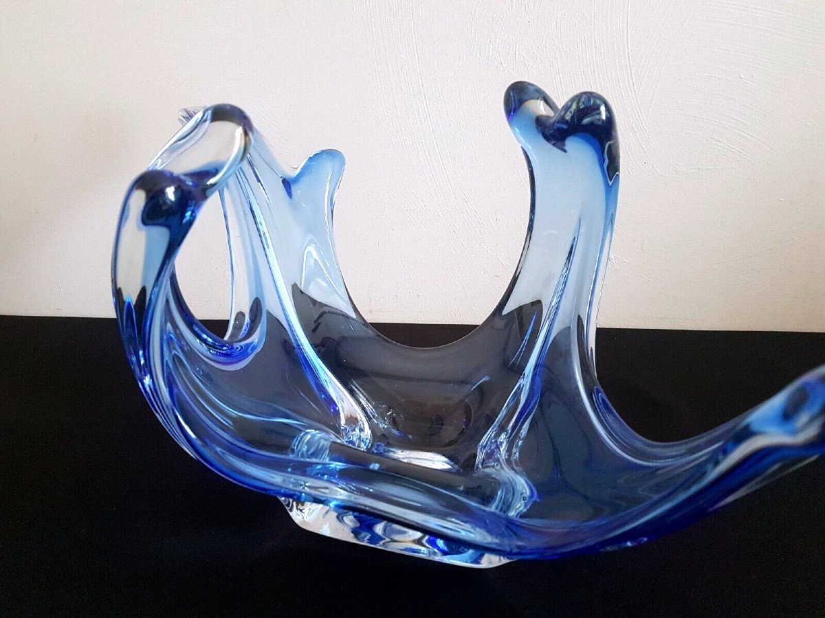 Grande coupe  en verre de Murano-photo-1