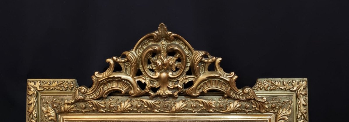 Fireplace Mirror Wood And Golden Stucco 125 X 80 Cm. Late 19th Century-photo-5