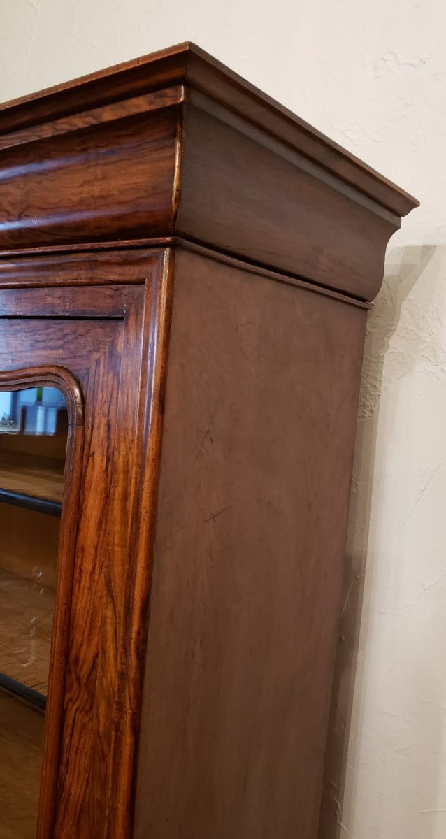 Louis-philippe Walnut Library Display Case, 19th Century-photo-8