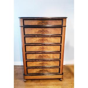 Napoleon III Weekly Chest In Walnut