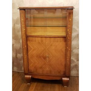 1940/50 Veneered Wood Silver Cabinet