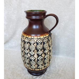 Large Jasba Vase Ethnic Pattern 1960