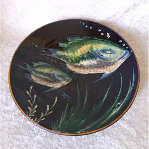 Puigdemont Dish Decorated With Fish