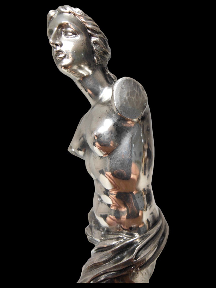 Venus Sculpture In Sterling Silver-photo-4